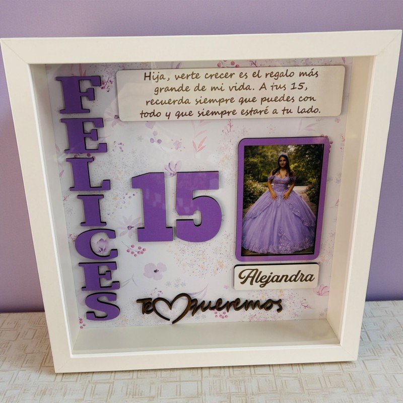 CUADRO PERSONALIZADO FELICES 15