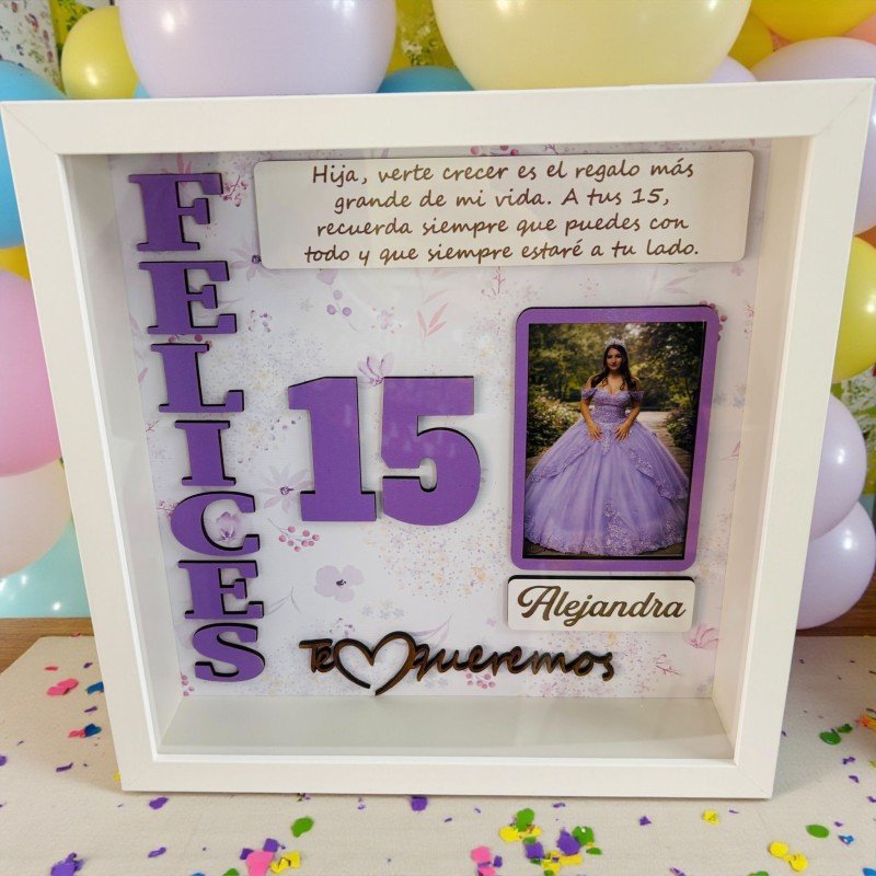 CUADRO PERSONALIZADO FELICES 15