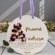 PLACA CON INICIAL Y FRASE