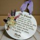 PLACA CON RAMILLETE Y FRASE