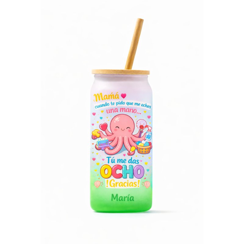 VASO COLOR MAMÁ PULPO