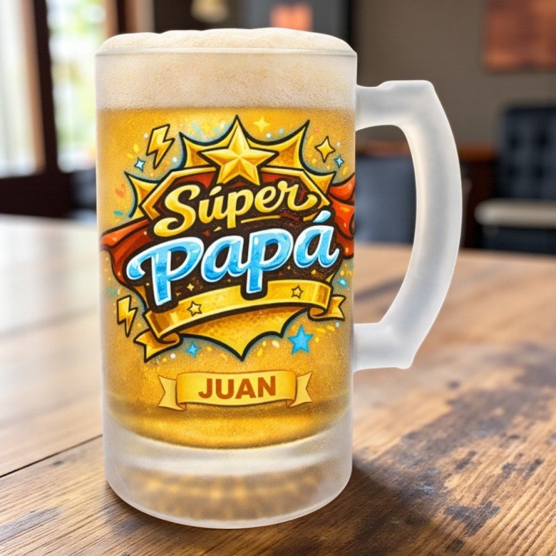 JARRA CERVEZA SÚPER PAPÁ
