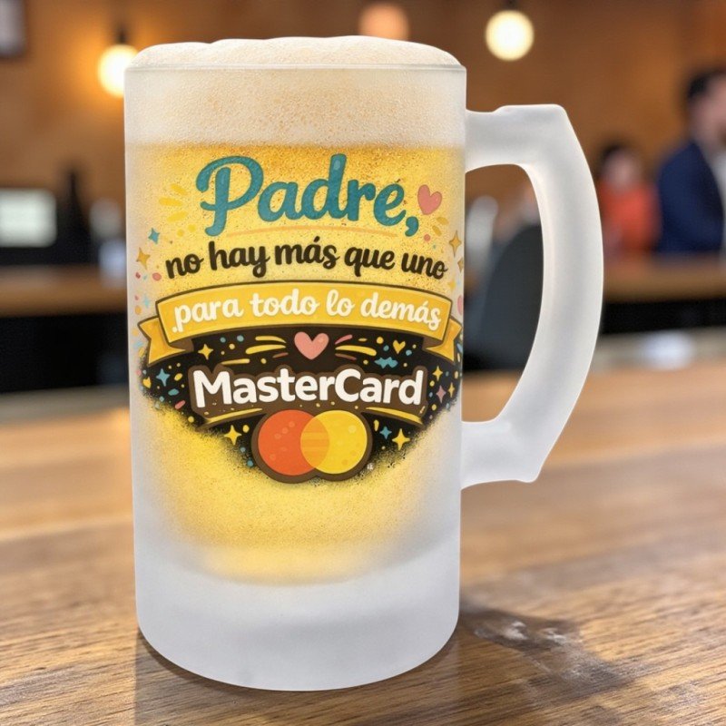 JARRA CERVEZA MASTERCARD