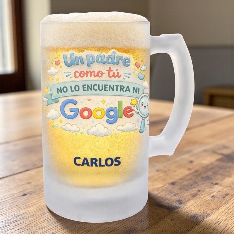 JARRA CERVEZA PAPÁ GOOGLE