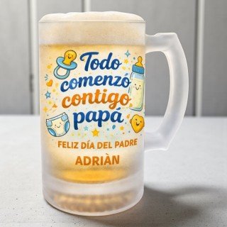 JARRA CERVEZA TODO COMENZÓ CONTIGO