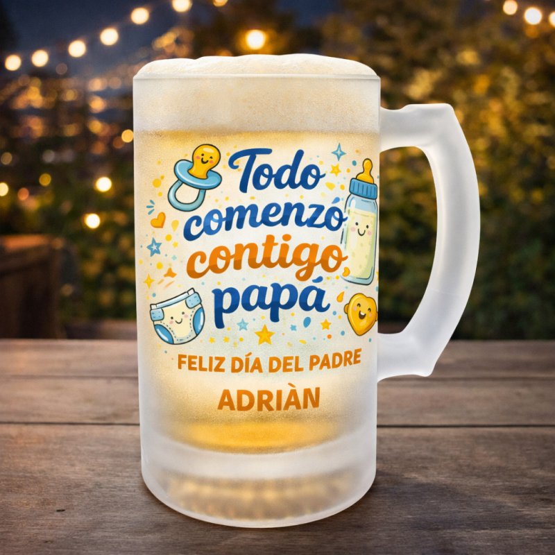 JARRA CERVEZA TODO COMENZÓ CONTIGO