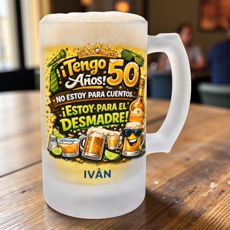 JARRA CERVEZA 50 AÑOS