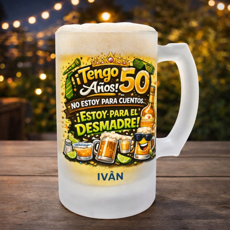 JARRA CERVEZA 50 AÑOS