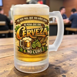 JARRA CERVEZA NO HAY MAL QUE 100 AÑOS DURE