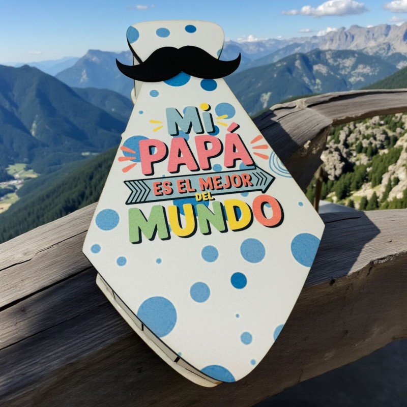CAJA CORBATA CON BIGOTE