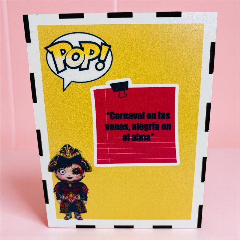 FUNKO DE MADERA PERSONALIZADO CARNAVAL