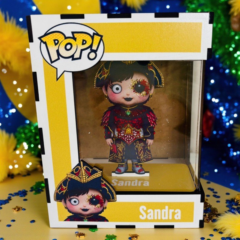 FUNKO DE MADERA PERSONALIZADO CARNAVAL