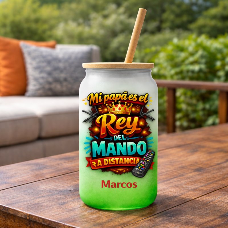 VASO COLOR REY DEL MANDO