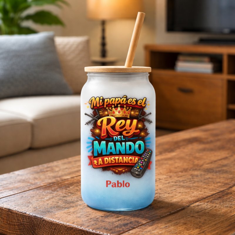VASO COLOR REY DEL MANDO