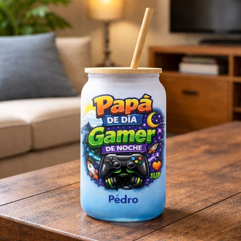 VASO COLOR PAPÁ GAMER