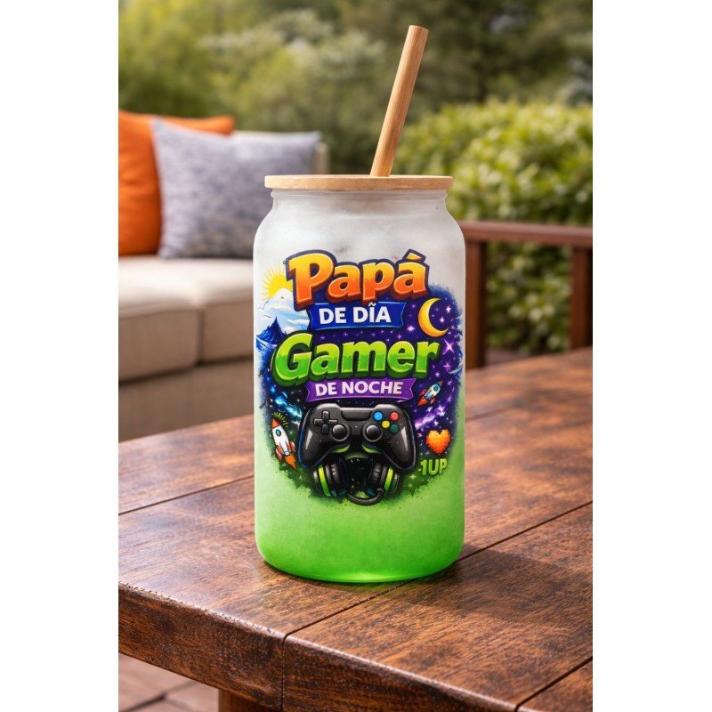 VASO COLOR PAPÁ GAMER