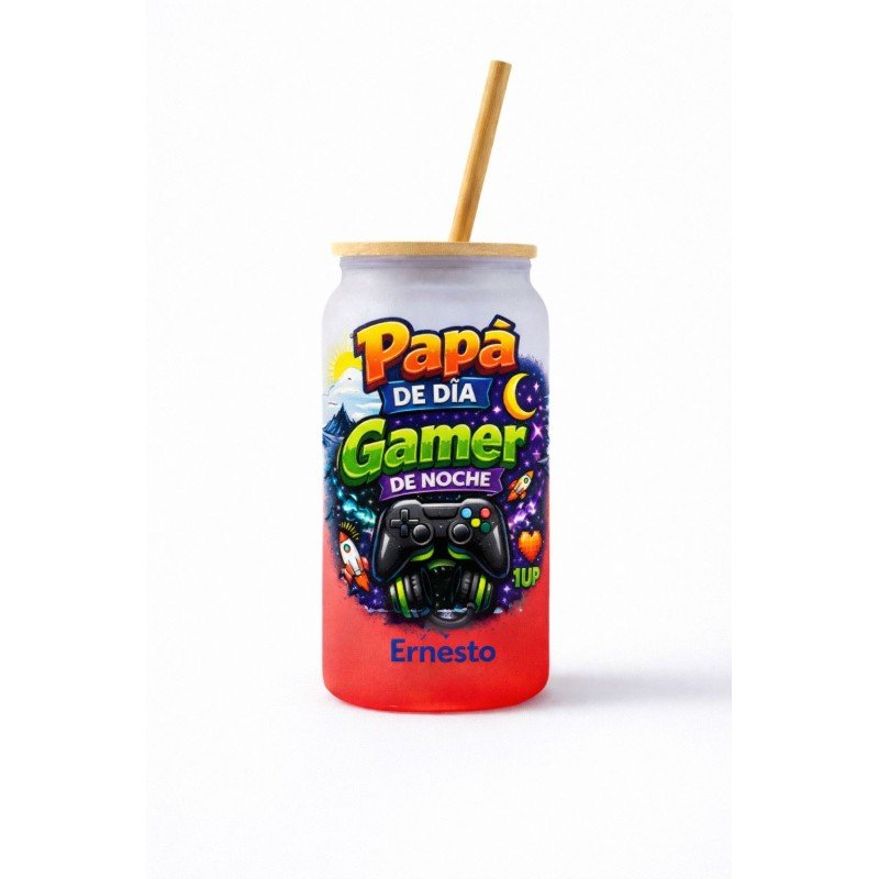 VASO COLOR PAPÁ GAMER
