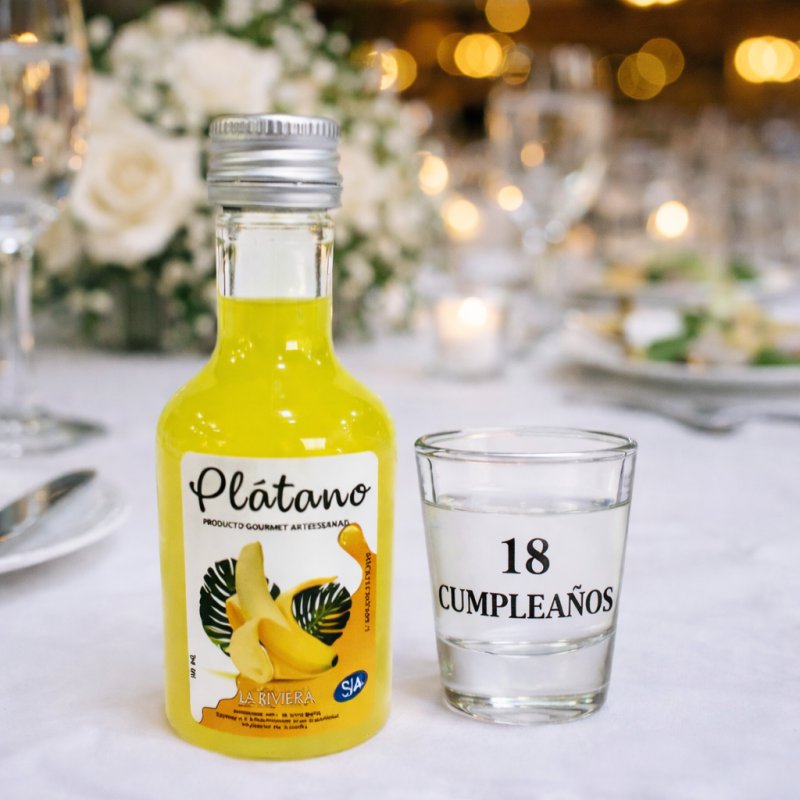 MINIATURA SIN ALCOHOL + VASO DE CHUPITO