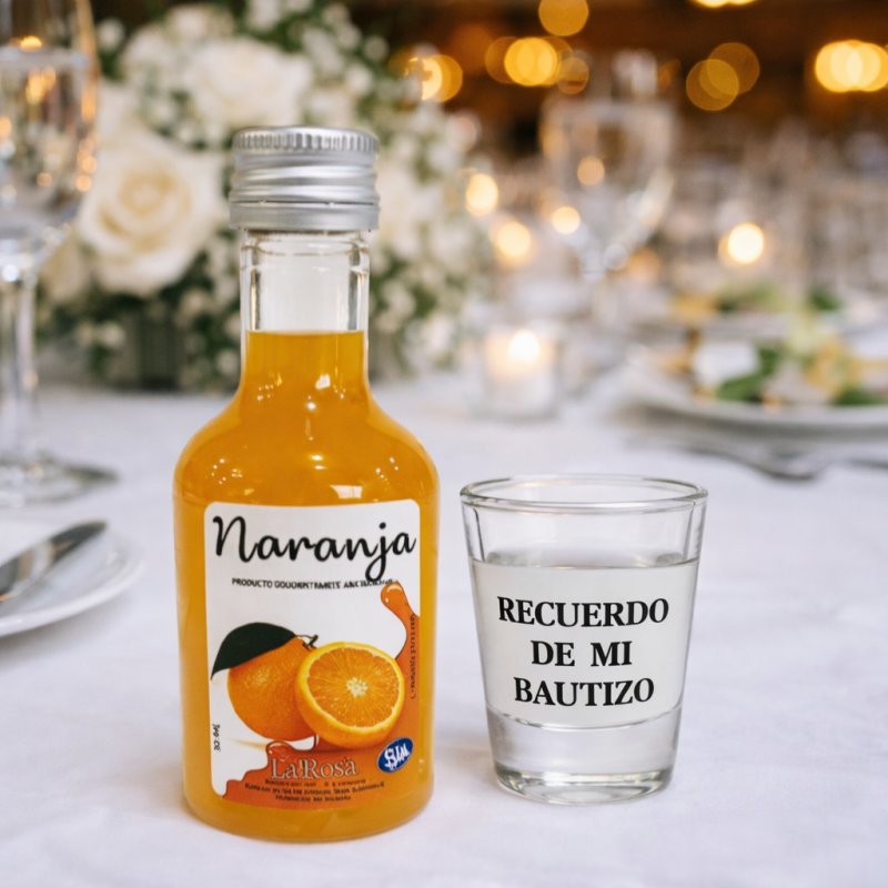 MINIATURA SIN ALCOHOL + VASO DE CHUPITO
