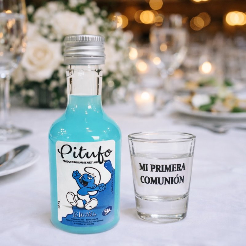 MINIATURA SIN ALCOHOL + VASO DE CHUPITO