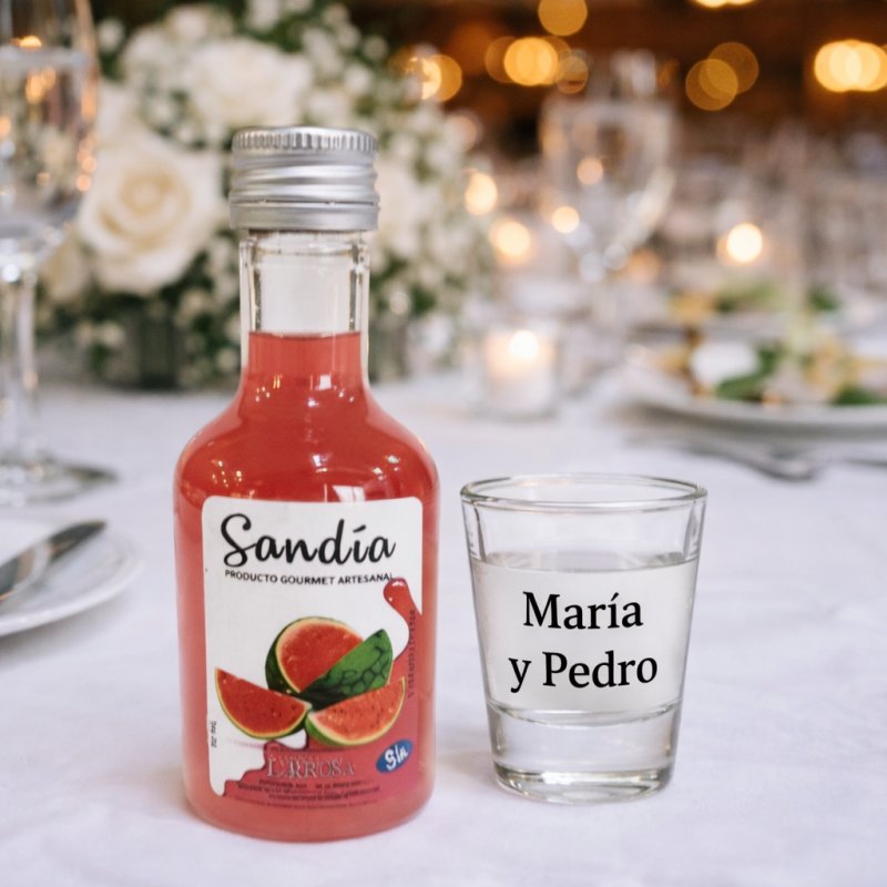 MINIATURA SIN ALCOHOL + VASO DE CHUPITO