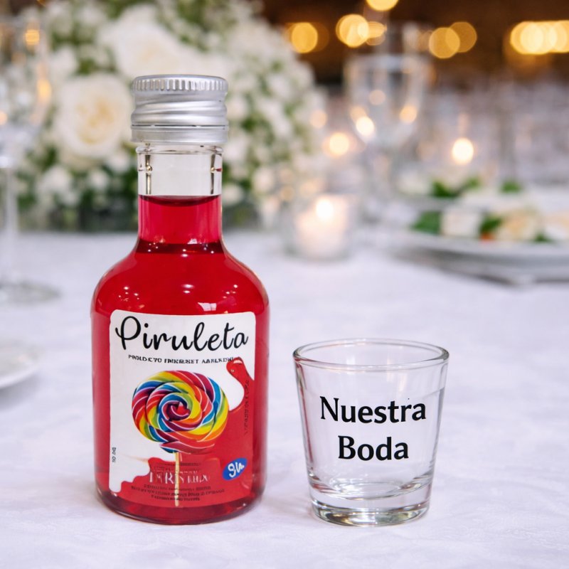 MINIATURA SIN ALCOHOL + VASO DE CHUPITO