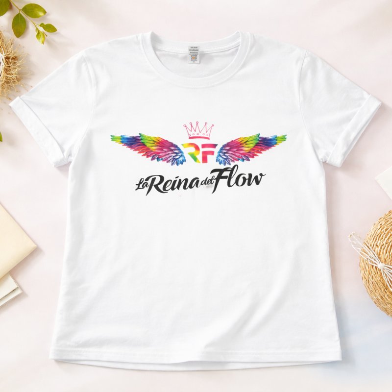 CAMISETA REINA DEL FLOW BLANCA