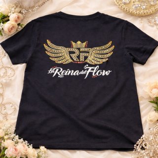 CAMISETA REINA DEL FLOW NEGRA