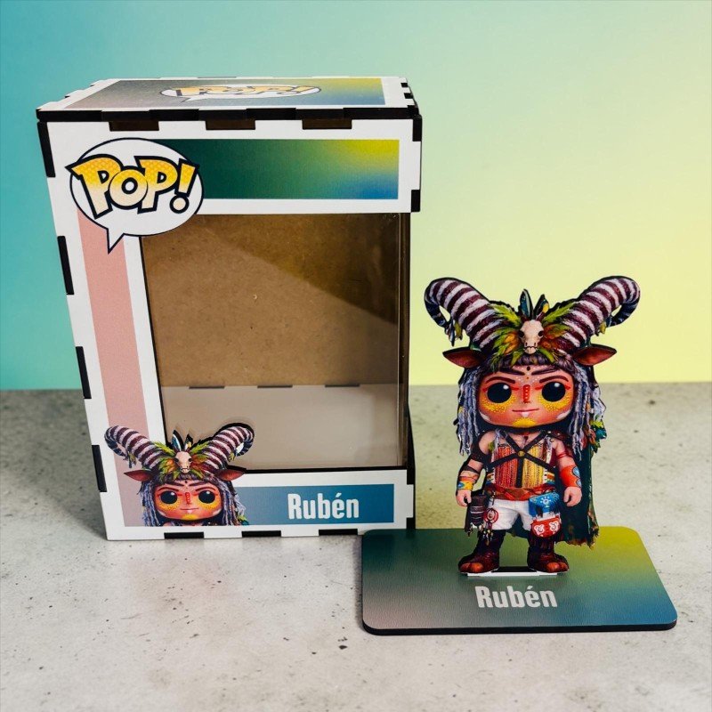 FUNKO DE MADERA PERSONALIZADO CARNAVAL