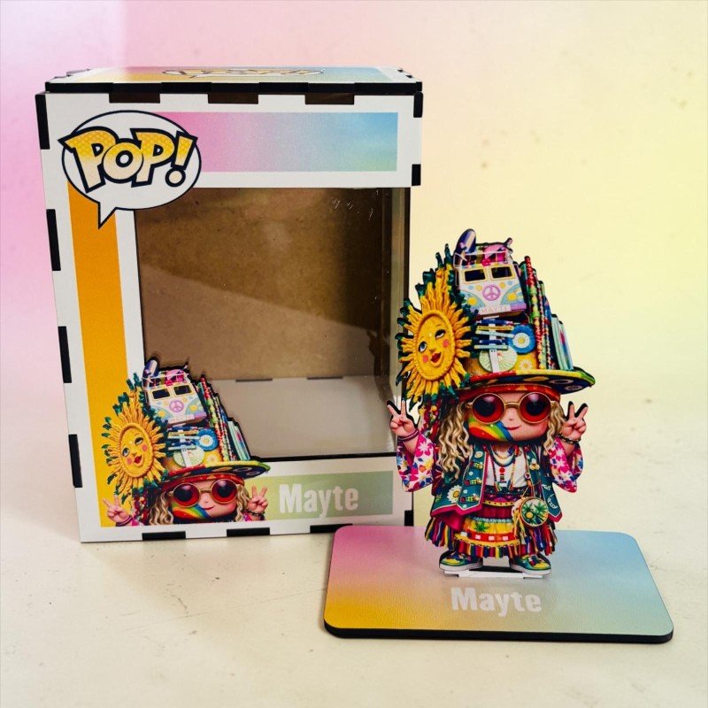 FUNKO DE MADERA PERSONALIZADO CARNAVAL