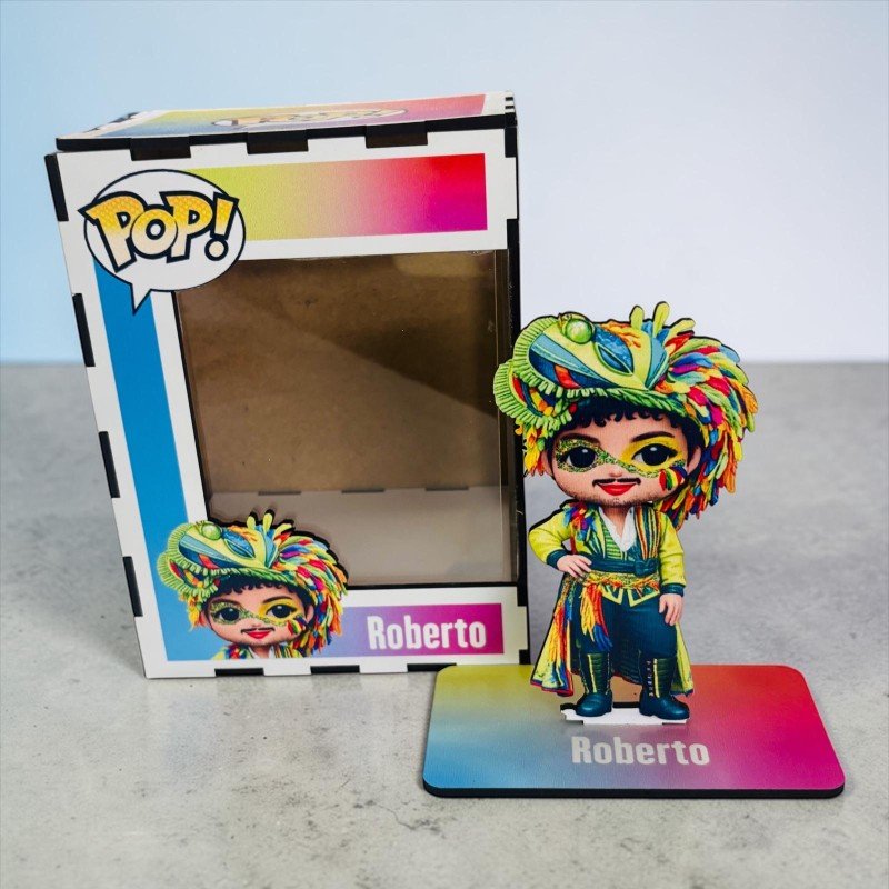 FUNKO DE MADERA PERSONALIZADO CARNAVAL