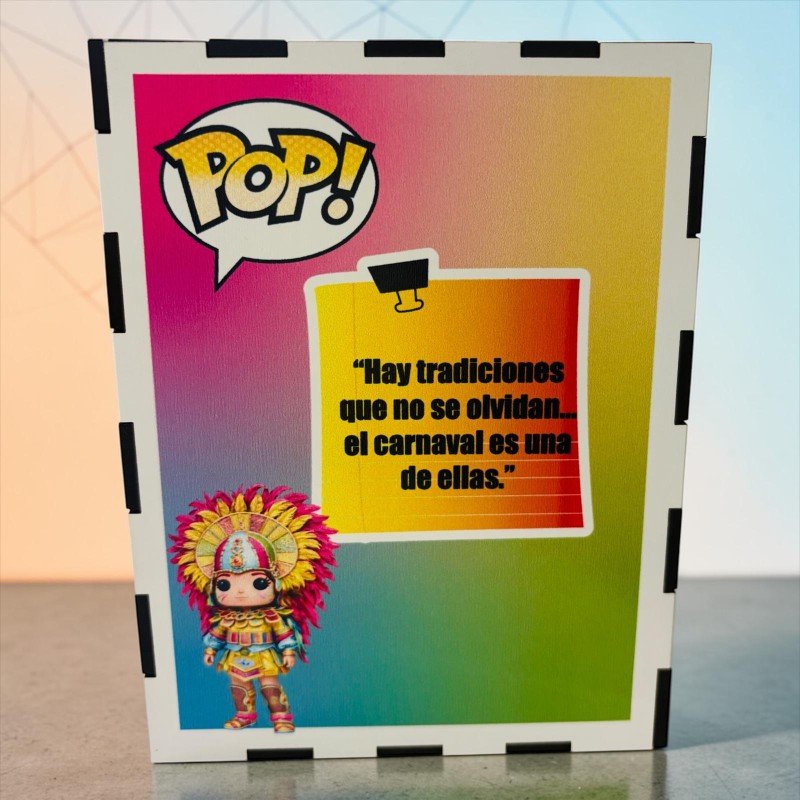 FUNKO DE MADERA PERSONALIZADO CARNAVAL