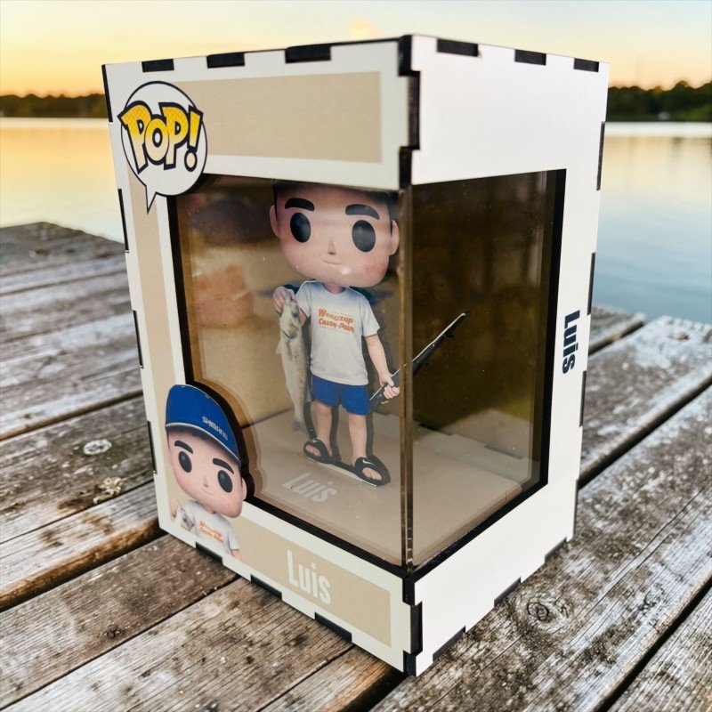 FUNKO DE MADERA PESCA