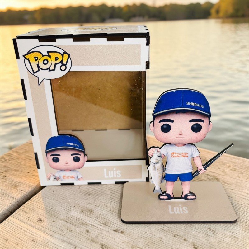 FUNKO DE MADERA PESCA