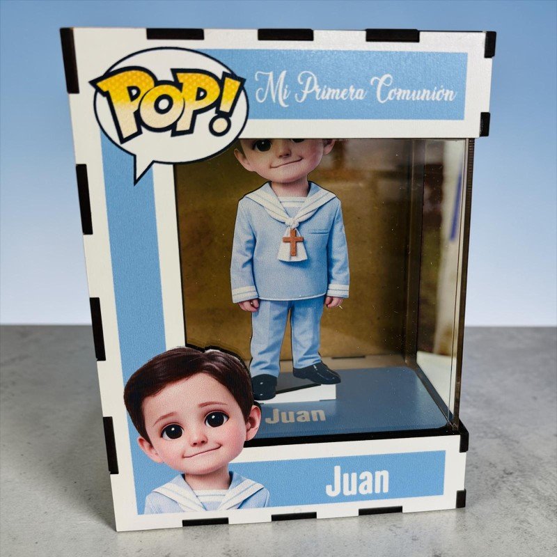 FUNKO DE MADERA PERSONALIZADO COMUNIÓN
