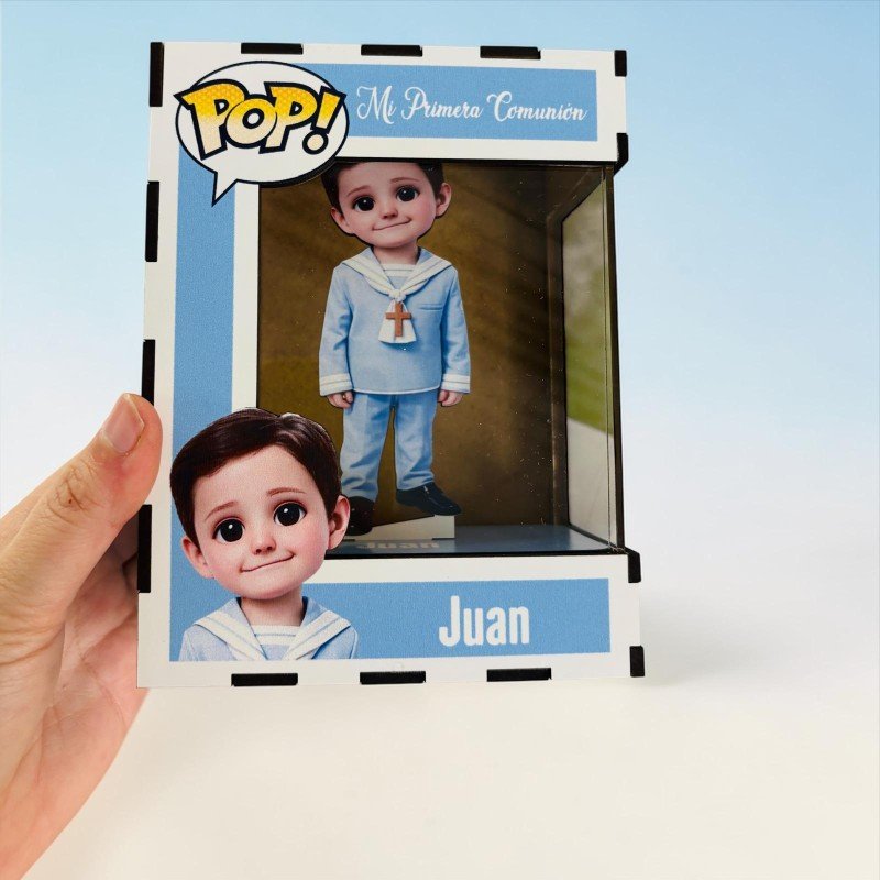 FUNKO DE MADERA PERSONALIZADO COMUNIÓN
