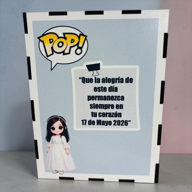 FUNKO DE MADERA PERSONALIZADO COMUNIÓN
