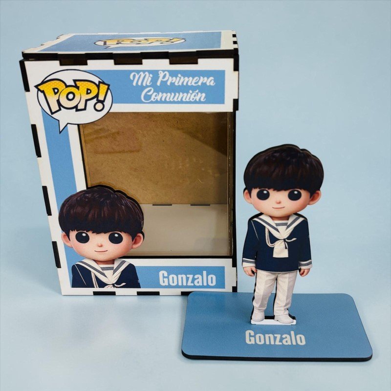 FUNKO DE MADERA PERSONALIZADO COMUNIÓN
