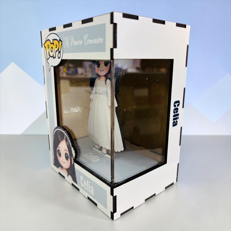FUNKO DE MADERA PERSONALIZADO COMUNIÓN
