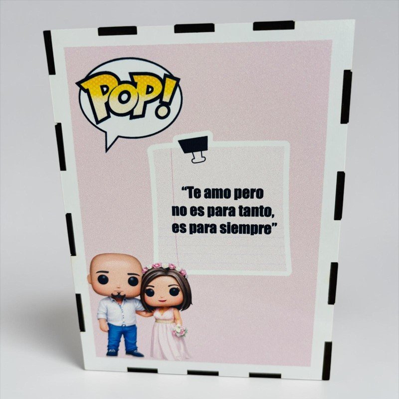 FUNKO DE MADERA PERSONALIZADO BODA