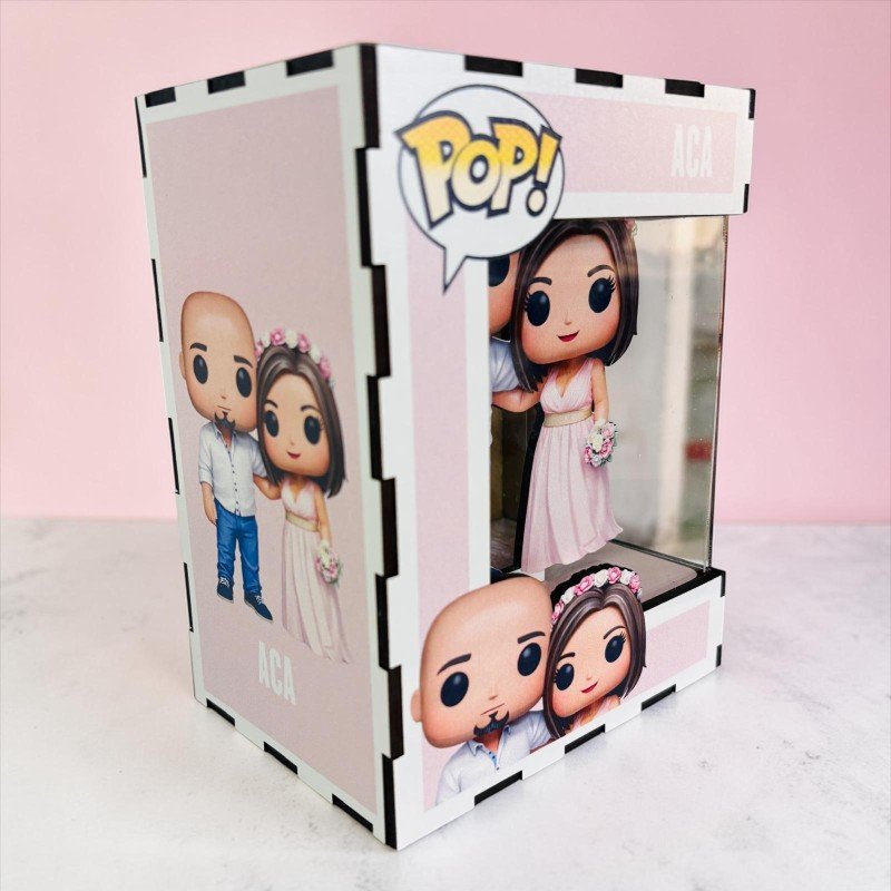 FUNKO DE MADERA PERSONALIZADO BODA