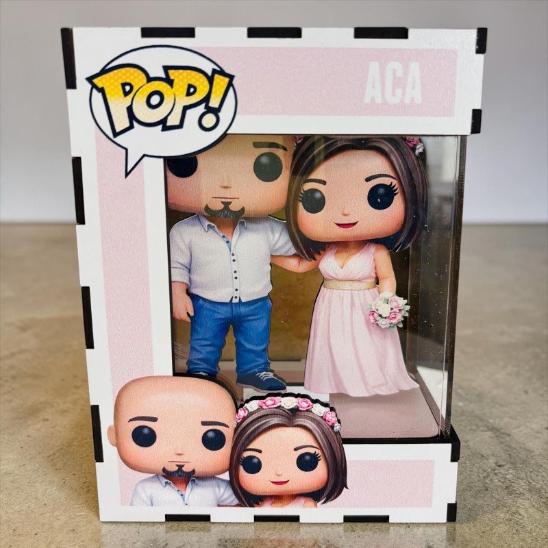 FUNKO DE MADERA PERSONALIZADO BODA