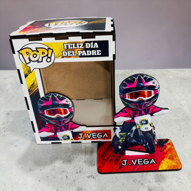 FUNKO DE MADERA MOTOS