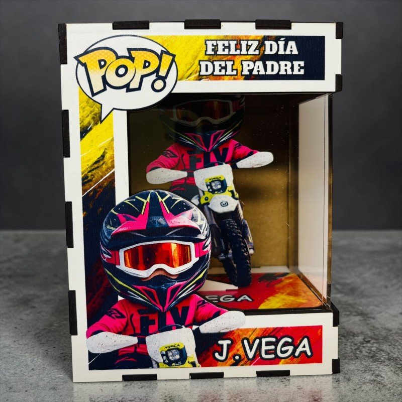 FUNKO DE MADERA MOTOS