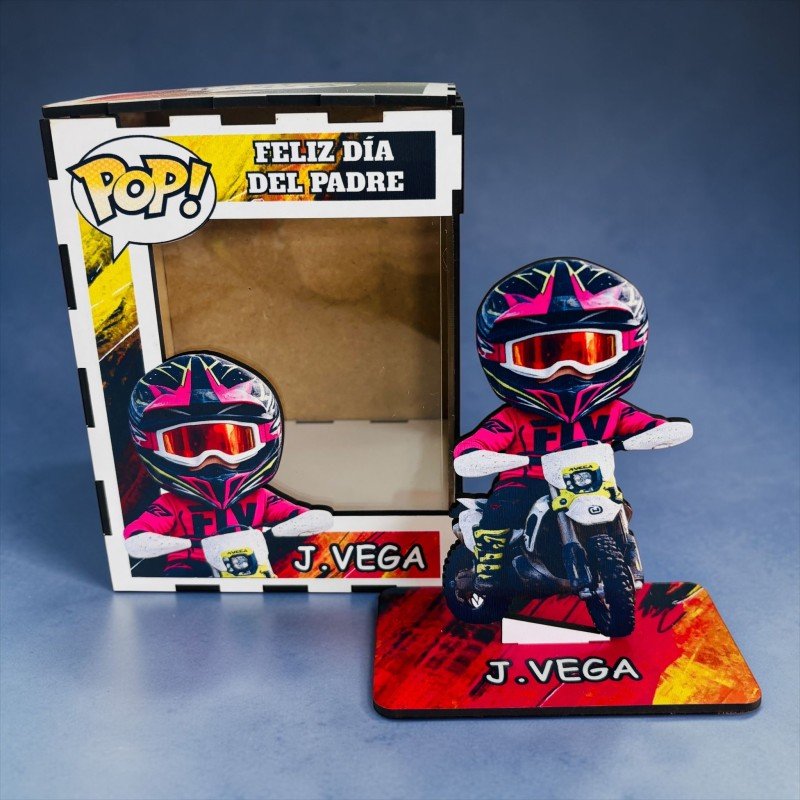 FUNKO DE MADERA MOTOS