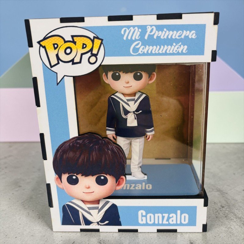 FUNKO DE MADERA PERSONALIZADO COMUNIÓN