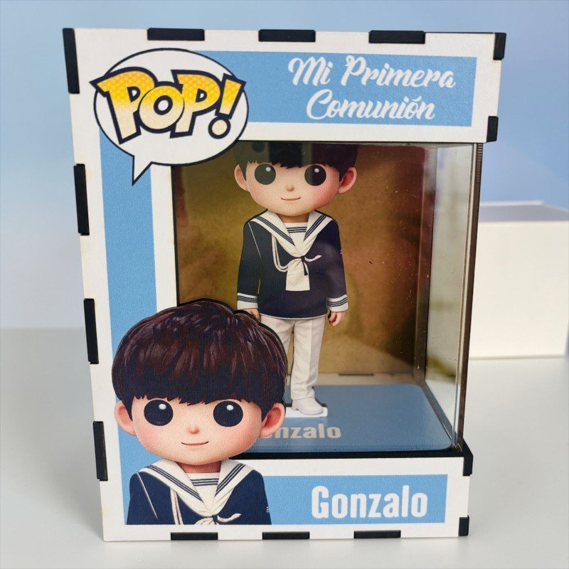 FUNKO DE MADERA PERSONALIZADO COMUNIÓN