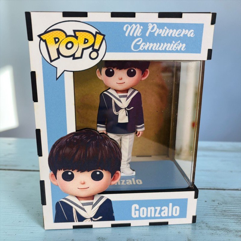 FUNKO DE MADERA PERSONALIZADO COMUNIÓN