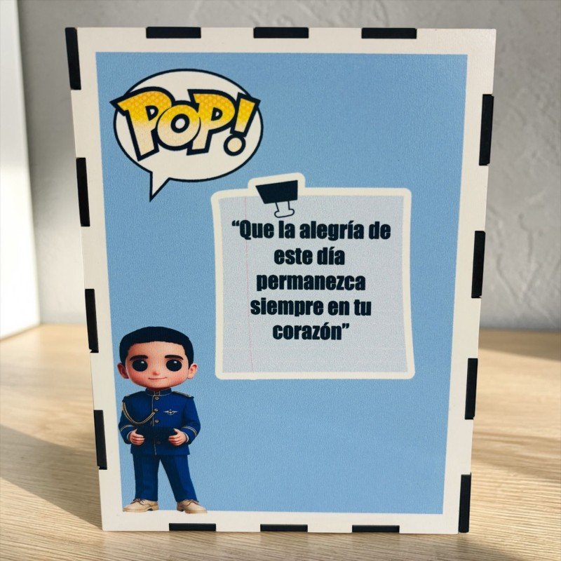 FUNKO DE MADERA PERSONALIZADO COMUNIÓN