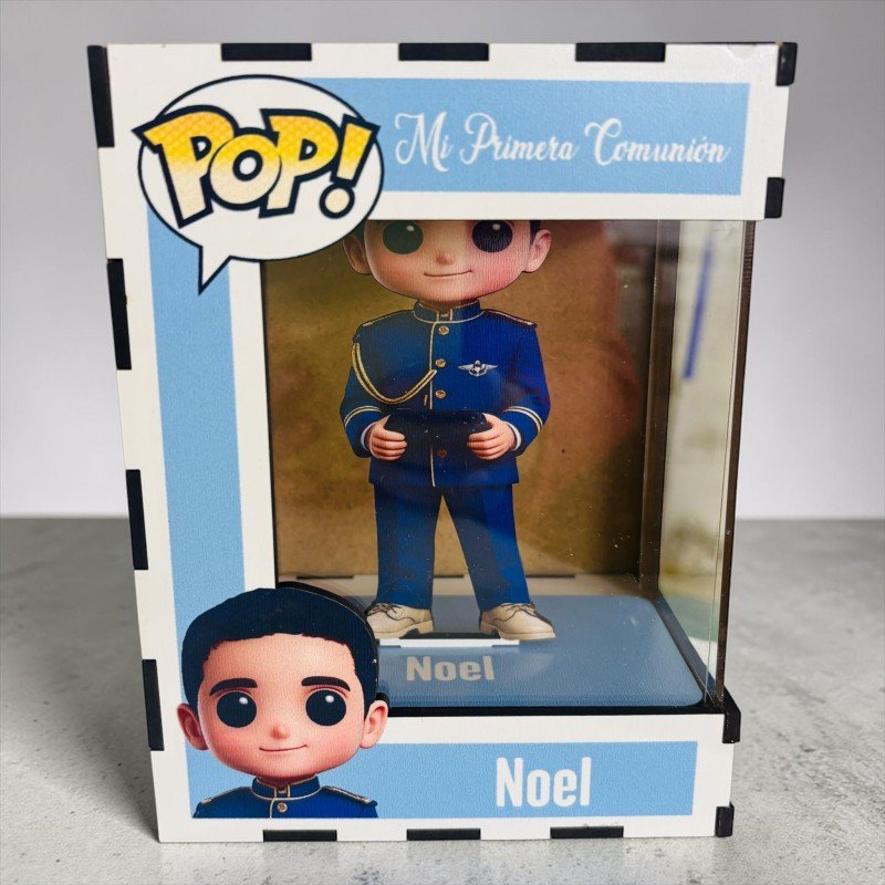 FUNKO DE MADERA PERSONALIZADO COMUNIÓN